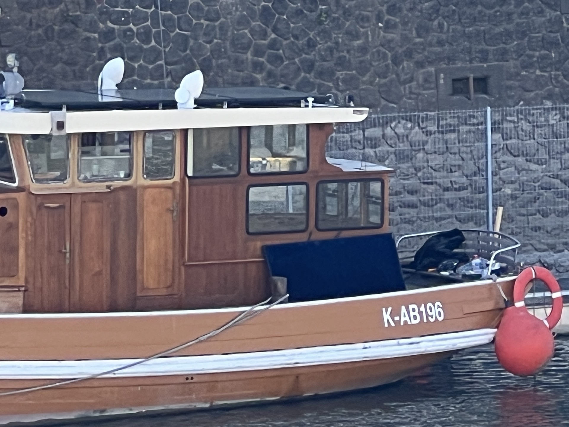 Schlomo — teak wheelhouse joinery detail